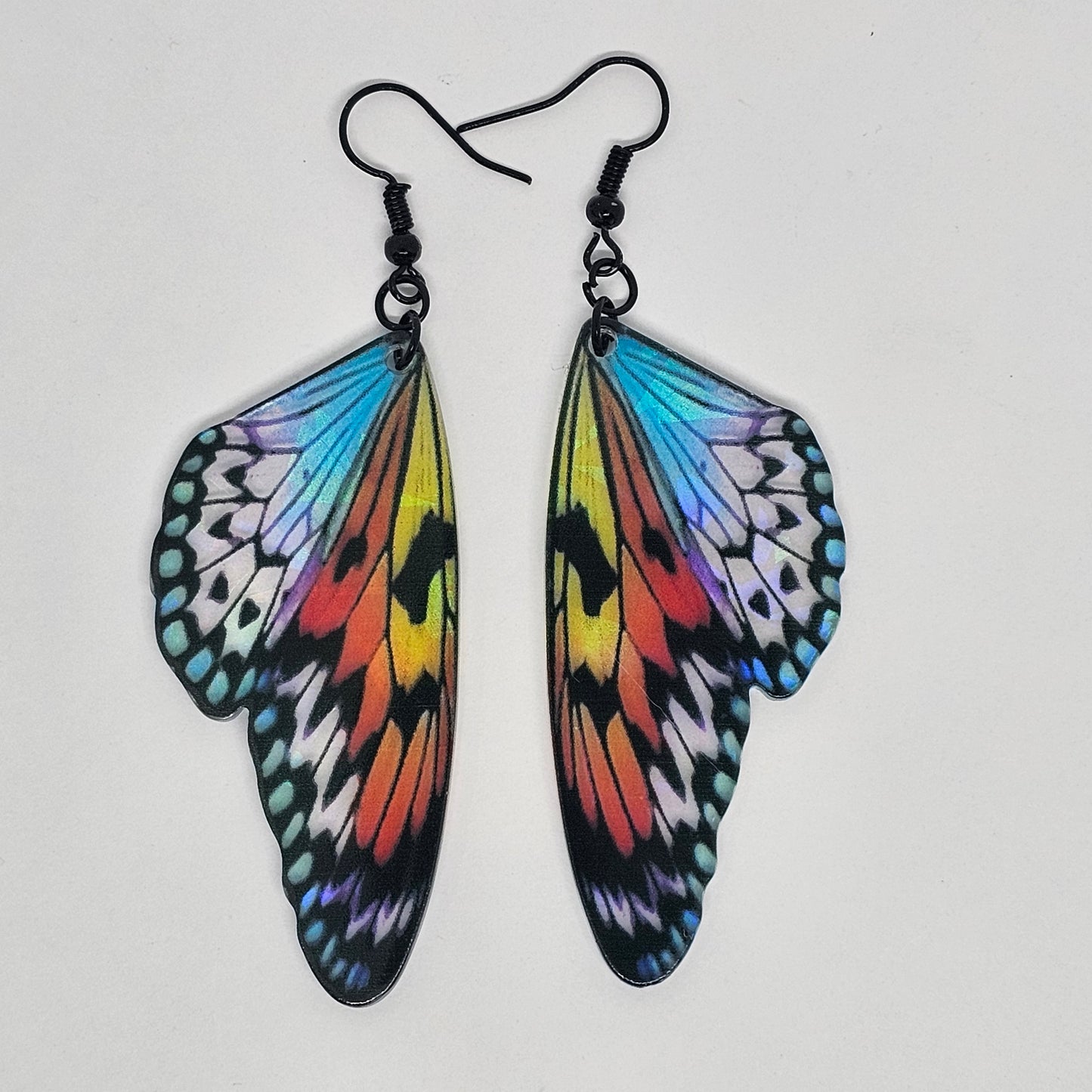 Butterfly Wing Acrylic Dangle Earrings