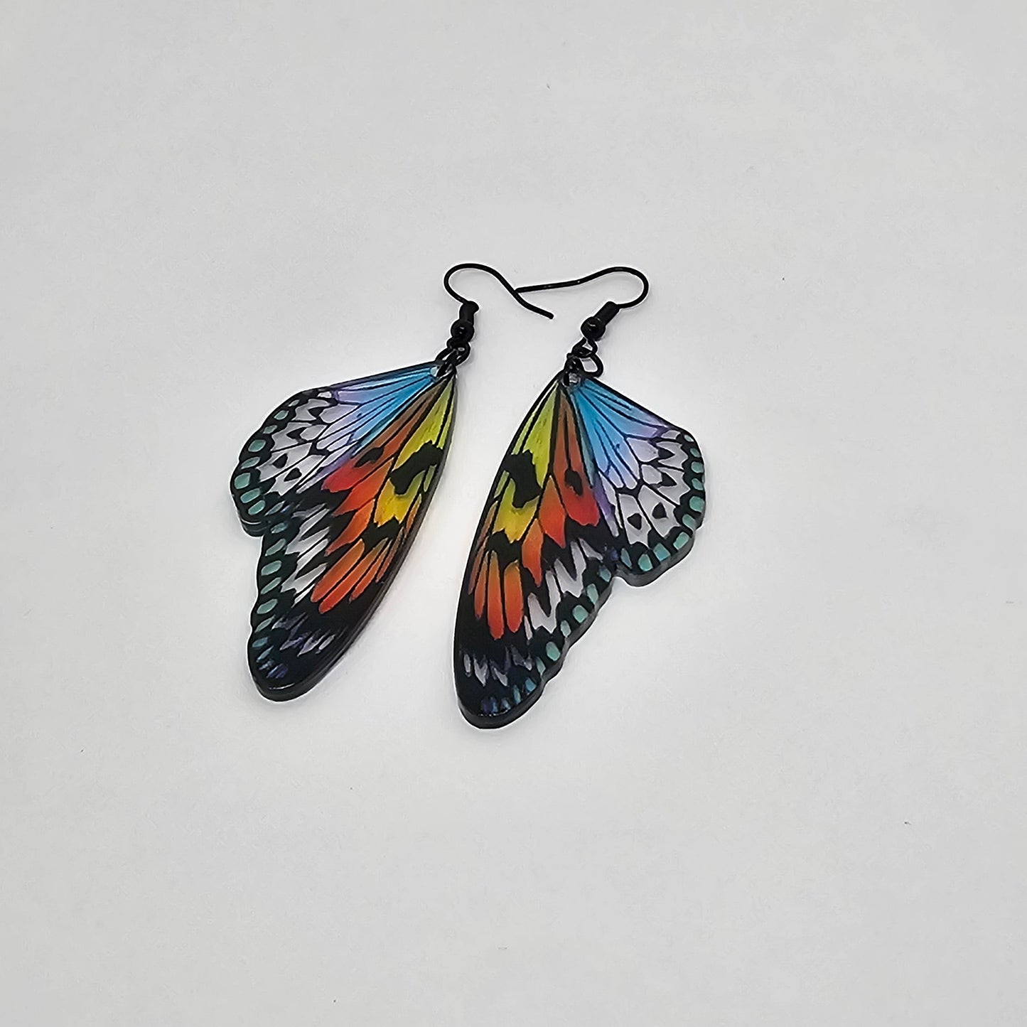 Butterfly Wing Acrylic Dangle Earrings