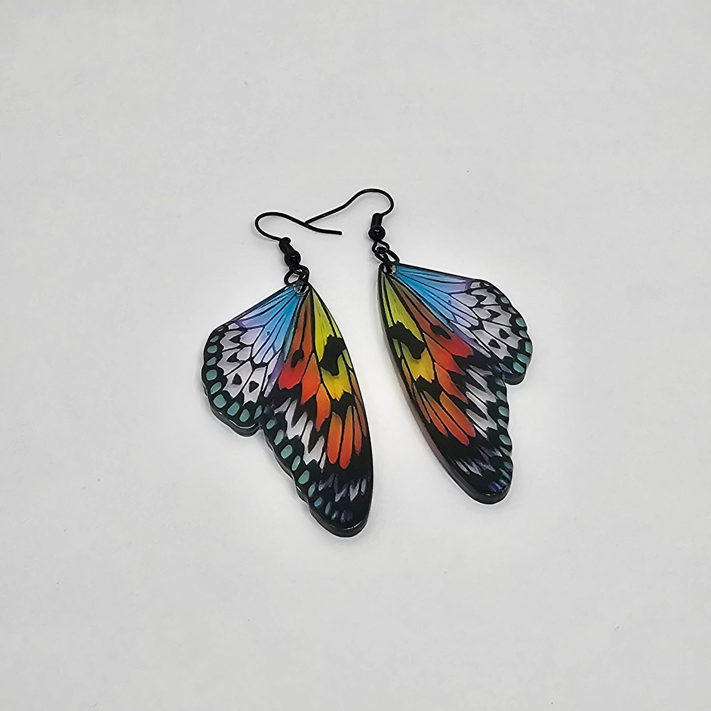 Butterfly Wing Acrylic Dangle Earrings