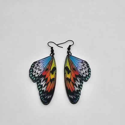 Butterfly Wing Acrylic Dangle Earrings