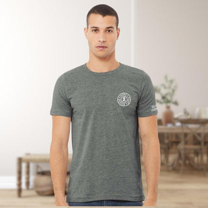 Cancer Support T-Shirt in Deep Heather