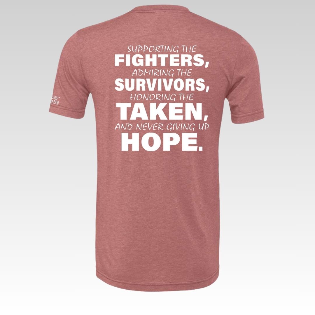 Cancer Support T-Shirt in Mauve