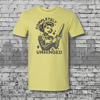 Completely Unhinged Cornsilk Graphic Tee