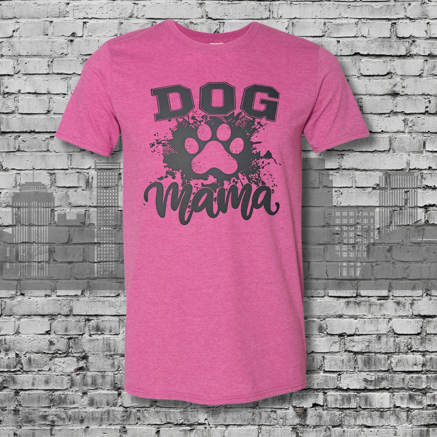 Dog Mama Heather Berry Graphic Tee