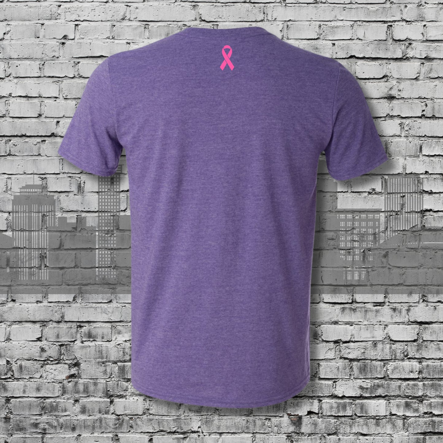 Cancer Awareness We Fight Together Heather Purple Graphic Tee