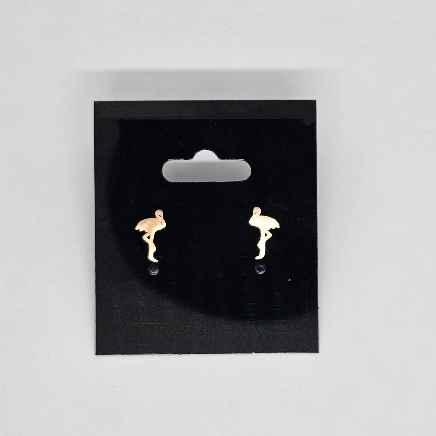 Gold Flamingo Stud Earrings | Summer | Stud Earrings | Stainless Steel