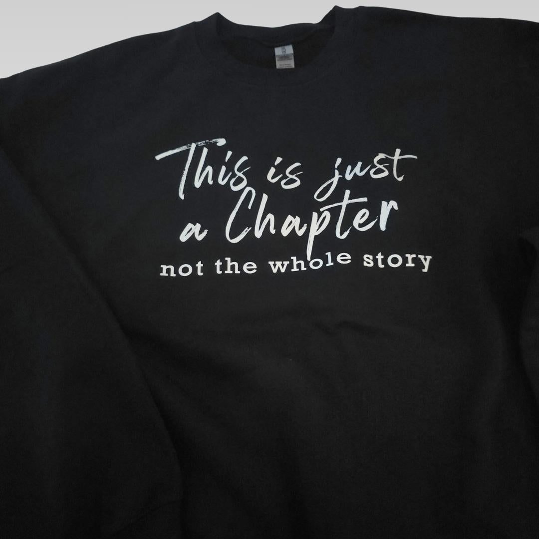 This is Just a Chapter Black Crewneck Sweatshirt