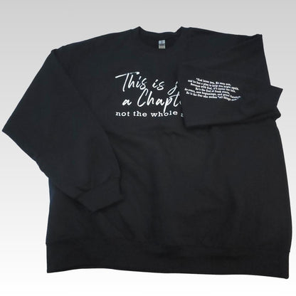 This is Just a Chapter Black Crewneck Sweatshirt