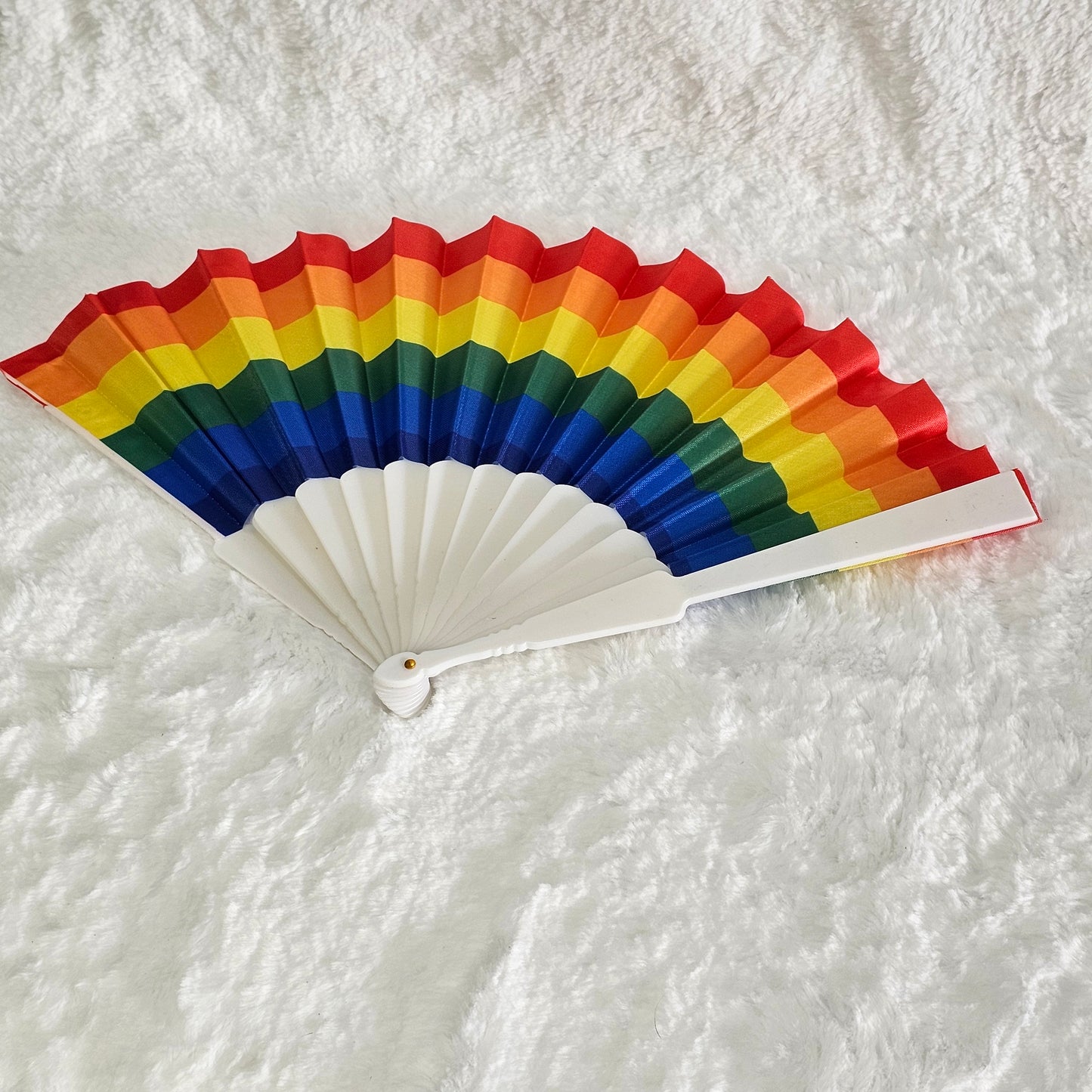 LGBTQ Pride Rainbow Vintage Folding Fan